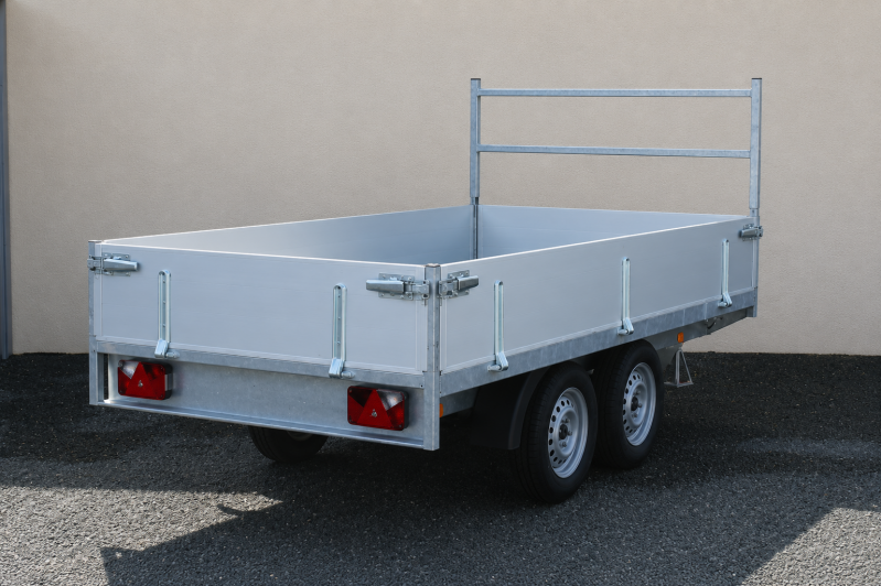 Remorque plateau BW PL300x150 - Double essieu - PTAC 500 kg - Vue 3