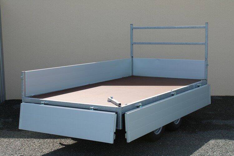 Remorque plateau BW PL300x150 - Double essieu - PTAC 500 kg - Vue 7