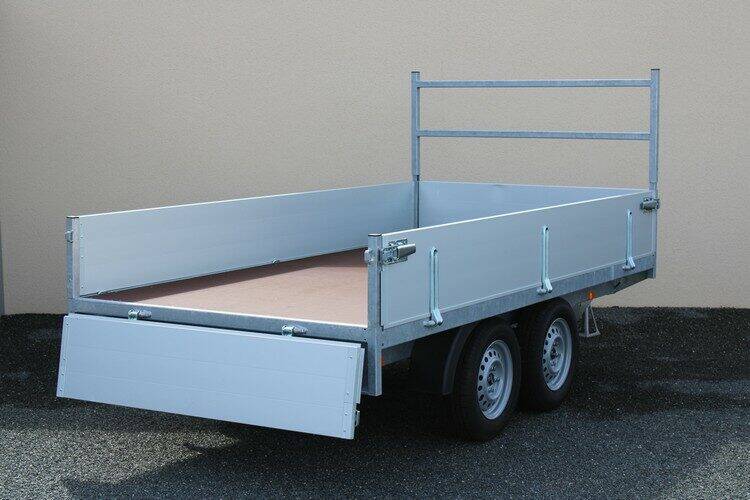 Remorque plateau BW PL300x150 - Double essieu - PTAC 500 kg - Vue 8
