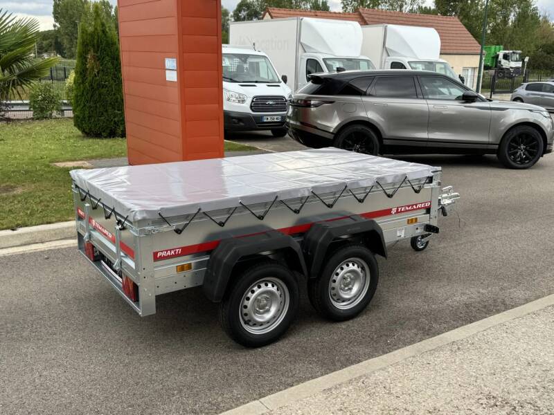 Remorque bagagère TEMARED PRAKTI 2312/2 - Double essieu basculante - PTAC 750 kg - Vue 3